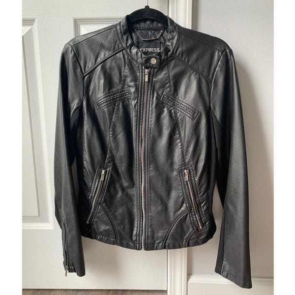 Express Jackets & Blazers - Express Faux Leather Jacket